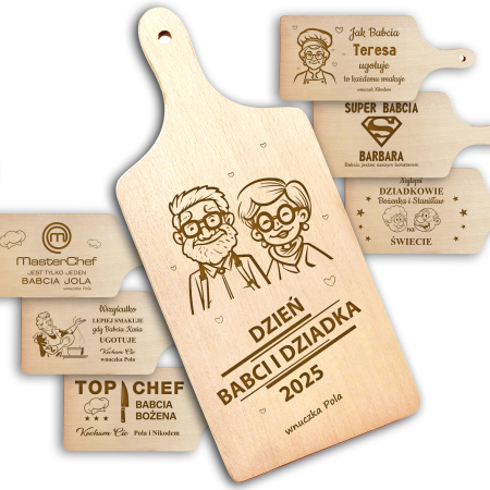 Prezent na Dzień Babci i Dziadka wyjątkowa personalizowana Deska do Krojenia